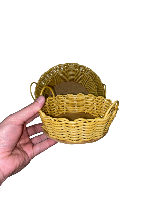 Kit com 10 Bandeja Redonda de Fibra Sintética – Ideal para Decoração, Fruteiras e Pãozeira - Image 4