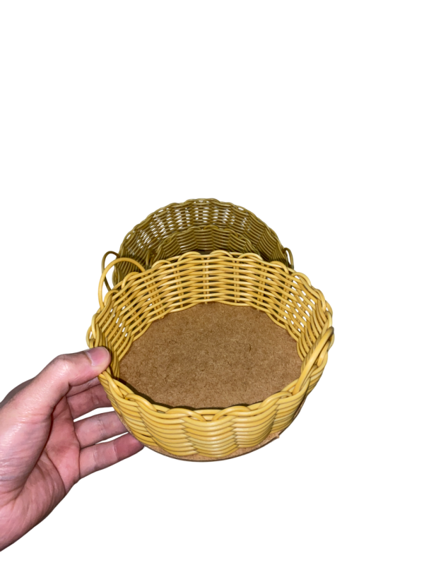 Kit com 10 Bandeja Redonda de Fibra Sintética – Ideal para Decoração, Fruteiras e Pãozeira - Image 5