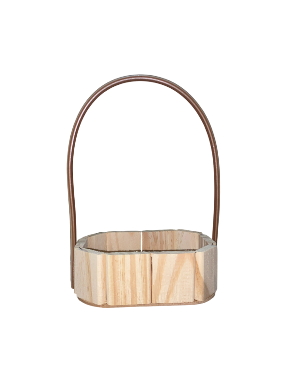 Cestas Ovais de Madeira com Alça para Lembrancinhas, Presentes e Decoração - Image 3