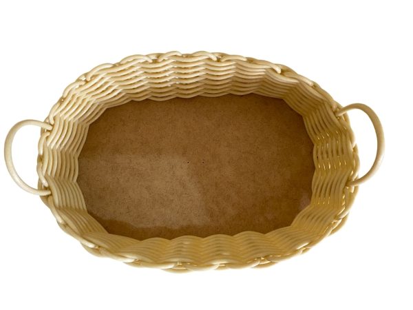 Cesta Oval em Fibra Sintética com Alça para Festa, Presente e Decoração - Image 6