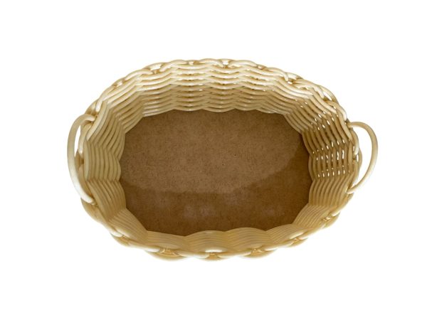 Cesta Oval em Fibra Sintética com Alça para Festa, Presente e Decoração - Image 3