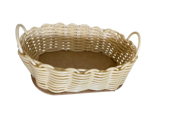 Cesta Oval em Fibra Sintética com Alça para Festa, Presente e Decoração - Image 4