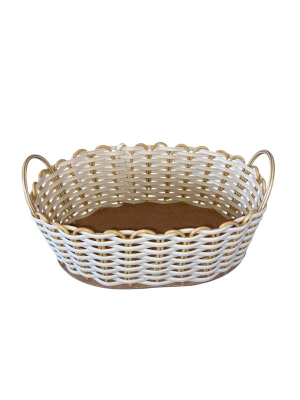 Cesta Pãozeira Oval em Fibra Sintética com Alça – 25 x 15cm – Ideal para Servir Pães e Café da Manhã - Image 7