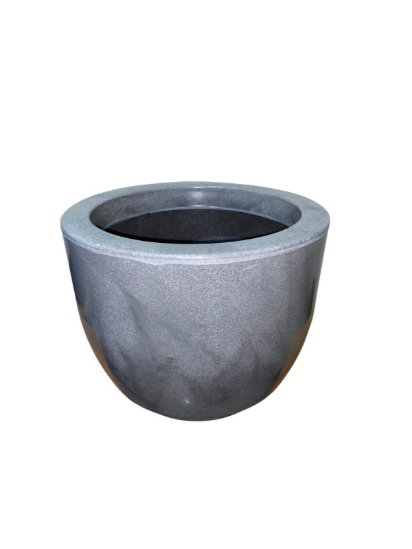 Vaso Bojo Liso 25cm com Prato – Estilo Moderno, Leve e Resistente - Image 3