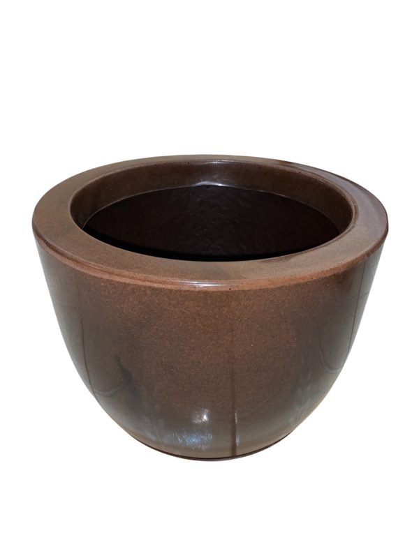 Vaso Bojo Liso 25cm com Prato – Estilo Moderno, Leve e Resistente - Image 4