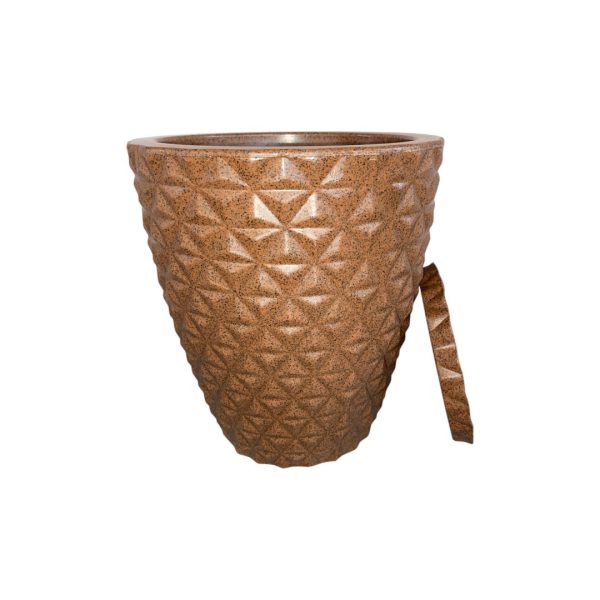 Vaso Coluna Redondo Diamante com Prato para Plantas – Moderno e Resistente - Image 9