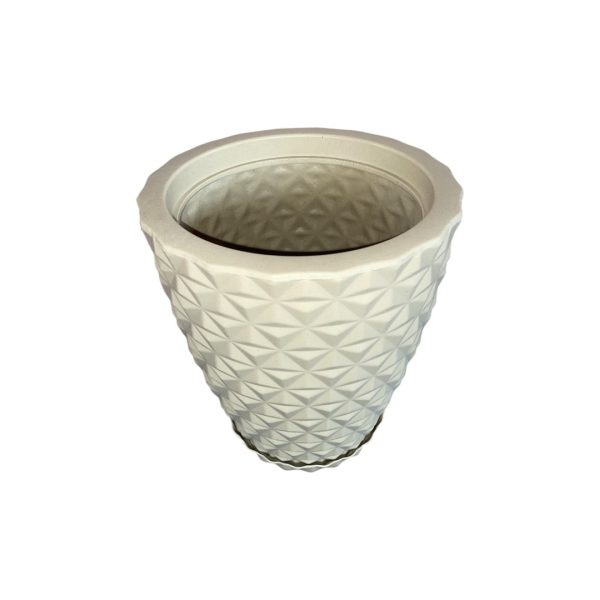 Vaso Coluna Redondo Diamante com Prato para Plantas – Moderno e Resistente - Image 8