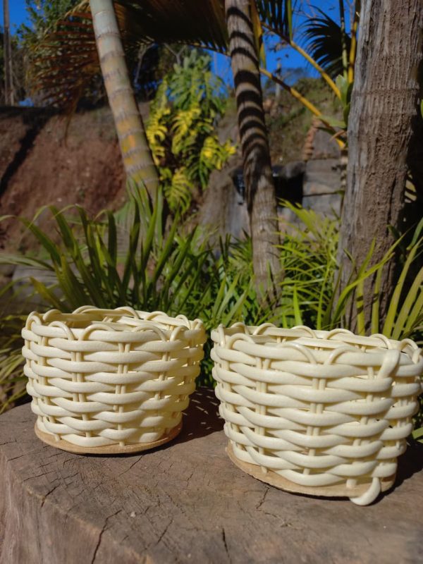 Kit com 10, 20 ou 40 Cachepot Decorativos para Flores – 13x10x8cm – Fibra Sintética - Image 3