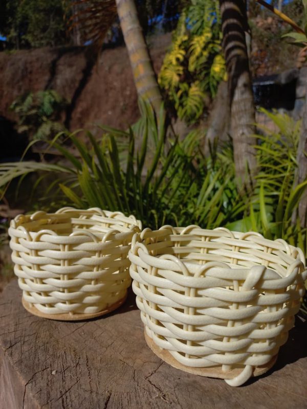 Kit com 10, 20 ou 40 Cachepot Decorativos para Flores – 13x10x8cm – Fibra Sintética - Image 4