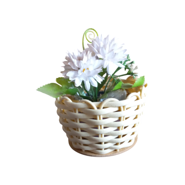 Kit com 10, 20 ou 40 Cachepot Decorativos para Flores – 13x10x8cm – Fibra Sintética - Image 2