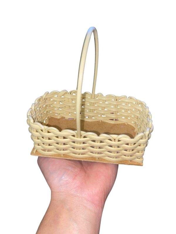 Kit 10 Cestas Decorativas 14x8cm com Alça – Artesanais em Fibra Sintética - Image 4