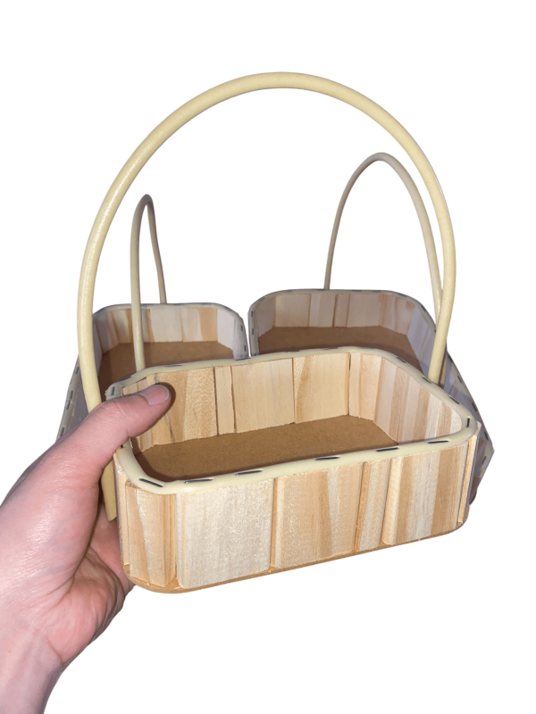 Kit com 3 Cestos Decorativos de Madeira com Alça Sintética – Organização e Presente - Image 2
