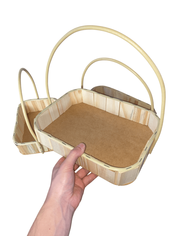 Kit com 3 Cestos Decorativos de Madeira com Alça Sintética – Organização e Presente - Image 8